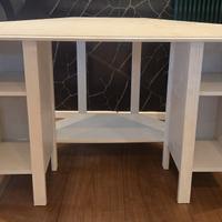 Scrivania angolare IKEA BRUSALI bianca