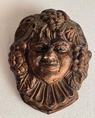 Scultura da parete Bacco