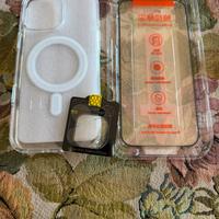 Cover,vetro e proteggicamera x iphone 16 pro max