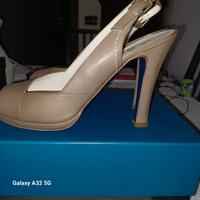 SANDALI ELEGANTI IN PELLE BEIGE