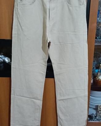 pantaloni misto lino uomo 