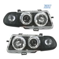 FARI PER OPEL ASTRA F 94-98 ANGEL EYES FONDO NERO 