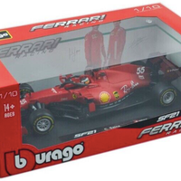 Modellino Ferrari SF21 1:18 Sainz Burago 2021