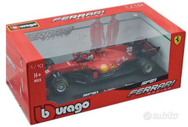 Modellino Ferrari SF21 1:18 Sainz Burago 2021