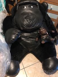 Peluche gigante gorilla e figlio circa 1,30