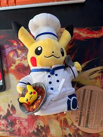 Pikachu plush pokemon cafe chef