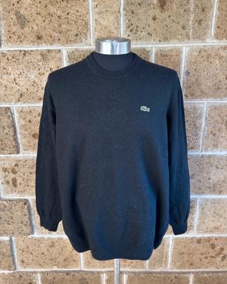 Pullover Lacoste - Tg XXL - Nero - Lana - Uomo