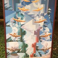 Trasvolata Nord Atlantica di Italo Balbo su tela