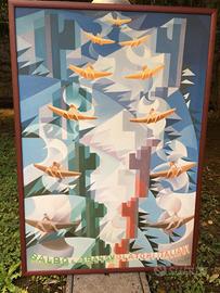 Trasvolata Nord Atlantica di Italo Balbo su tela