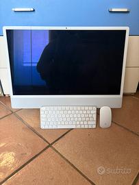 IMac 24 pollici M1 8gb di RAM 256gb di memoria