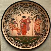 Piatto da esposizione stile grecia classica antica
