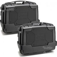 Coppia valigie laterali kappa garda black line 46