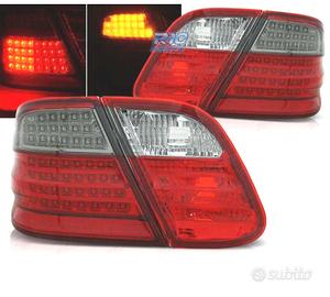 FANALI MERCEDES CLK W208 97-02 LED ROSSO AFFUMICAT