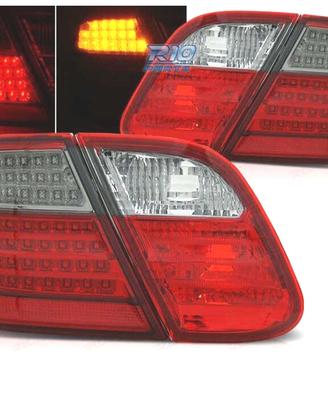 FANALI MERCEDES CLK W208 97-02 LED ROSSO AFFUMICAT