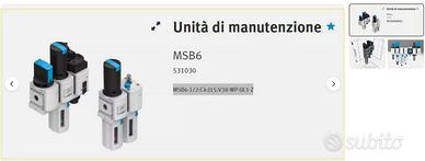 Unità di manutenzione MSB6 531030 FESTO