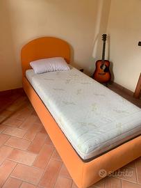 Letto contenitore foderato arancione