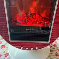 Stufetta elettrica Brandani con effetto fiamma.