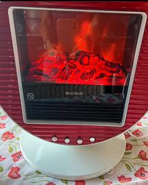 Stufetta elettrica Brandani con effetto fiamma.