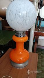 grande lampada vintage in vetro di murano 