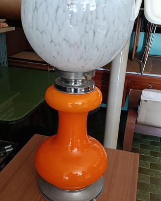 grande lampada vintage in vetro di murano 