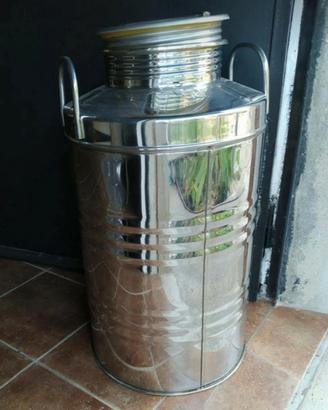 Contenitore per olio 50 LT inox
