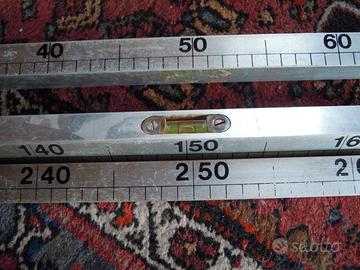 STADIA per misurazione 3 metri lineari con bolla