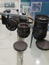 Fotocamera Praktica MTL5 con obiettivi