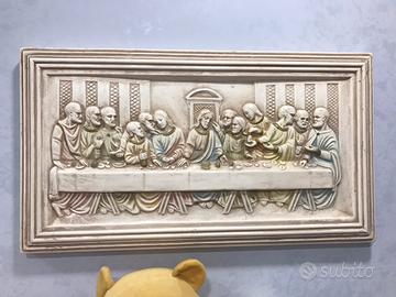 Quadro di gesso ultima cena