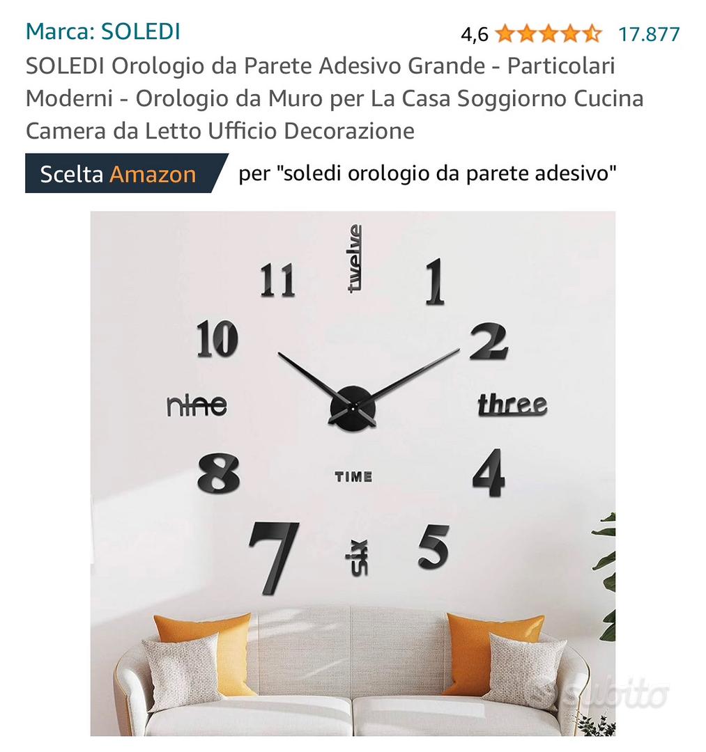 Orologio adesivo da parete - Arredamento e Casalinghi In vendita a Milano