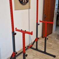 Palestra, Supporto Squat regolabile,panca piana