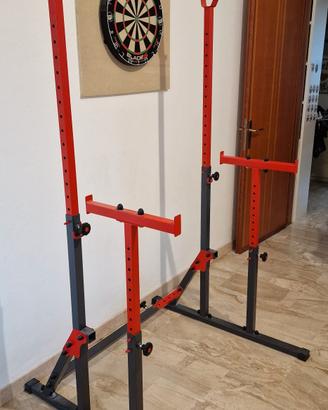 Palestra, Supporto Squat regolabile,panca piana