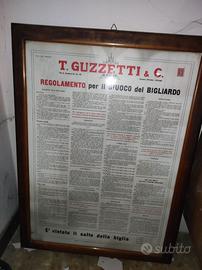 Quadro anni 50 - bigliardo - storico