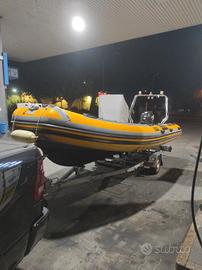 gommone con motore e carrello joker boat 580