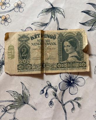 Banconota da collezione 2 pengo ungheresi 1940