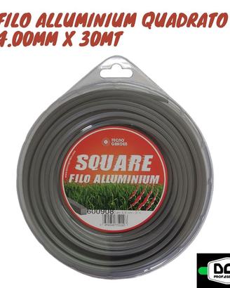 Blister Filo Decespugliatore Alluminium Quadro 4mm