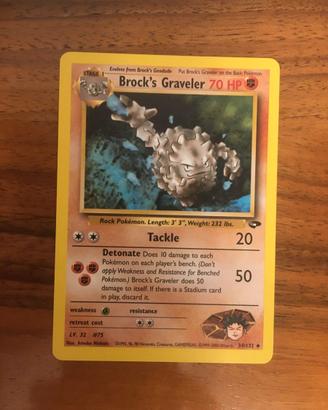 Pokemon, Brock's Graveler, Gym Heroes, 34/132