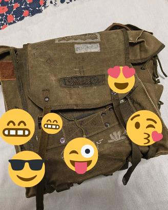 Borsa Tascapane Militare Vintage in Tela