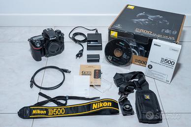 Nikon D500 + accessori