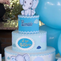 Torta scenografica battesimo