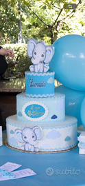 Torta scenografica battesimo