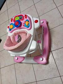 Girello 2 in 1 Costway Rosa