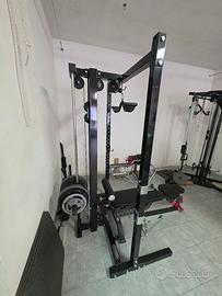 Home Gym: Half Rack+Lat tower/Stazione doppio cavo
