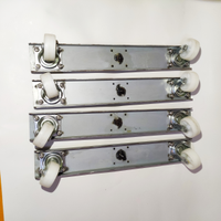 Ruote in nylon per carrello con staffe in metallo