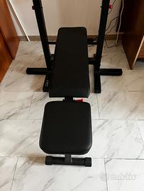 Panca inclinabile e kit manubri decathlon