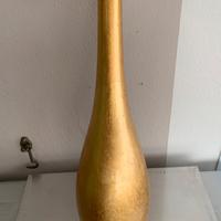 Vaso in vetro e foglia oro