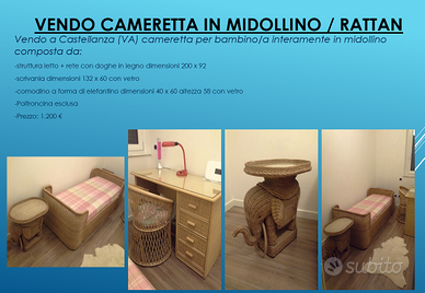 Cameretta in midollino / rattan