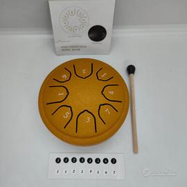 Tamburo Armonico Steel Tongue Drum 8 Note - Giallo