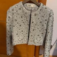 giacca color argento marca ZARA TG. XS