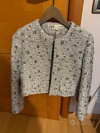 giacca color argento marca ZARA TG. XS