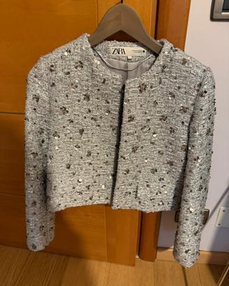 giacca color argento marca ZARA TG. XS